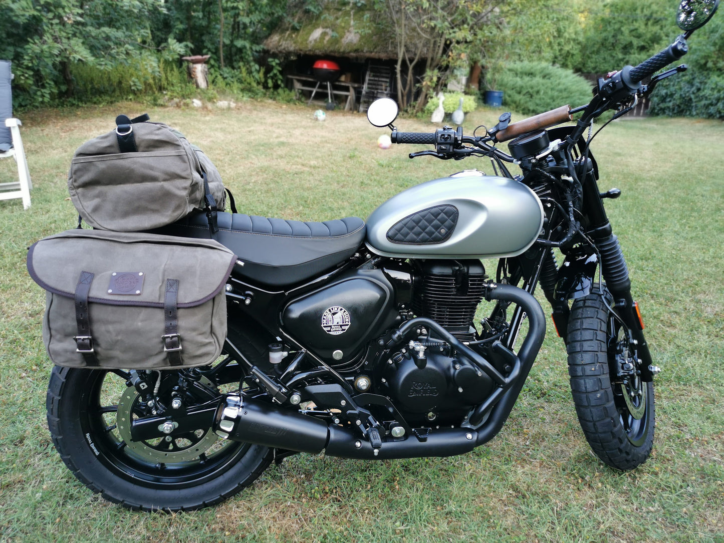 The Weekender Motorcycle Tail Bag 28L - Khaki