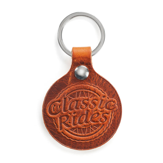 Brown Leather Classic Rides Keyring